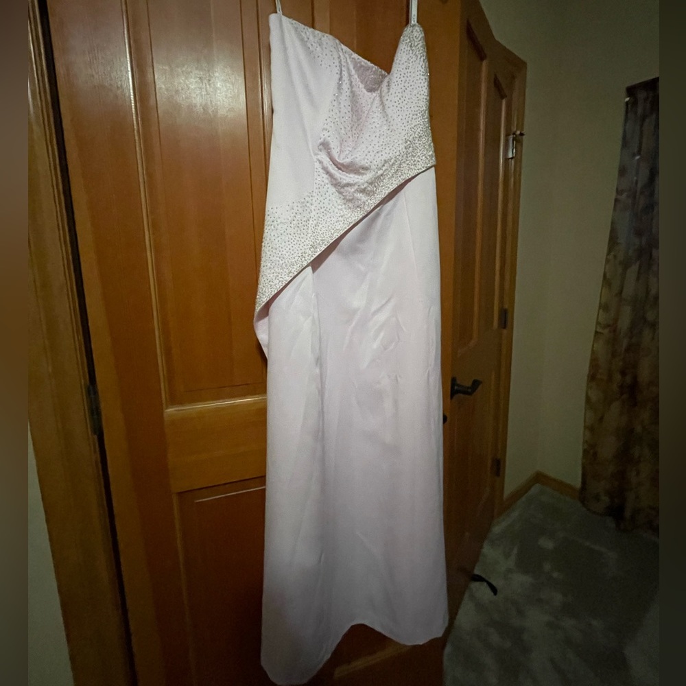 Baby Pink Beaded Gown